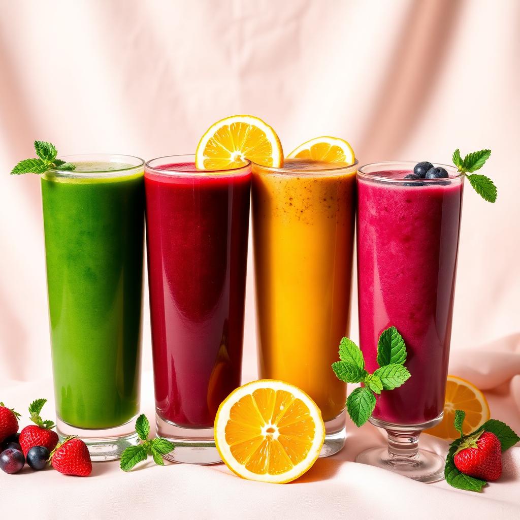 Fresh juices and smoothies